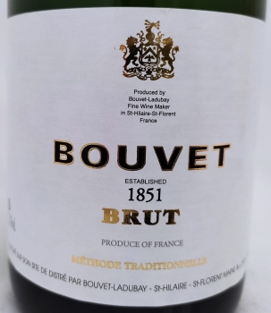 Bouvet 1851 Brut Blanc, Schaumwein, weiß, trocken, 0,75l